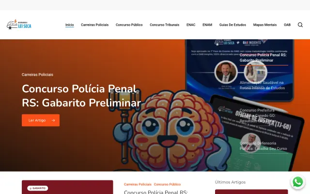 Página inicial do blog Decorando a Lei Seca